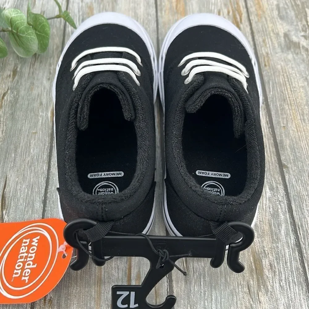 Toddler Elastic Lace-Up Sneakers Shoes Size 12